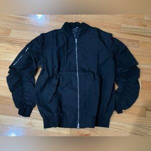 Men's Black Bomber Jacket NWOT